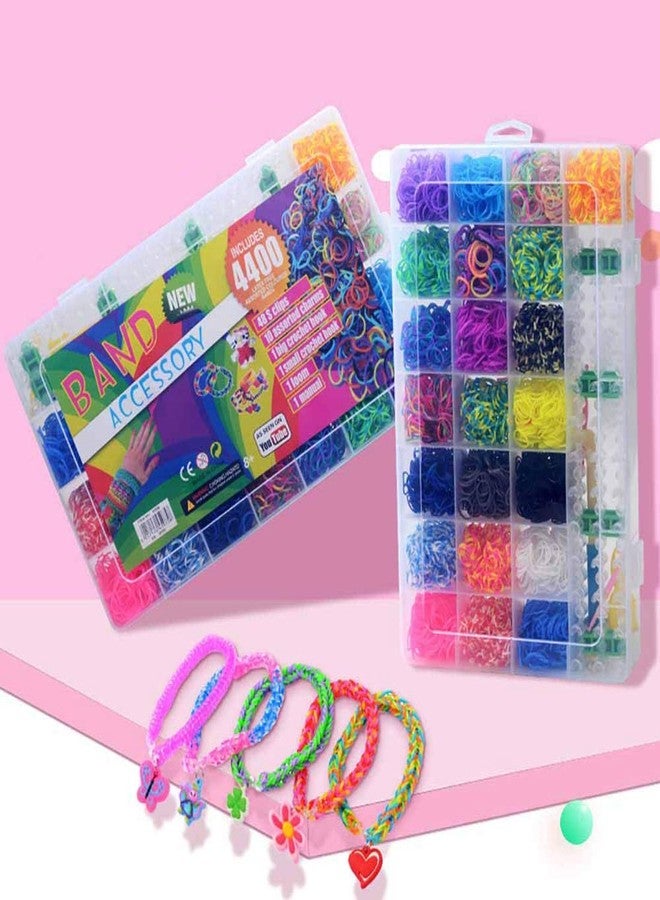 QWICK CLICK Fruit Shape Diy Loom Band Kit With Colorful Rubber Bands Rainbow Color Rubber Loom Bands Refills Kit Set Storage Box For Kids Party Diy Crafting Bracelets Toys Gifts, Multicolor (Loom Band Kit Big) - Image 4